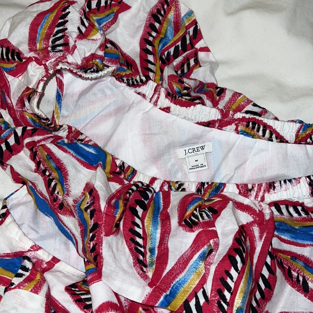 J Crew Ruffle Print Dress - Picture 5 of 6